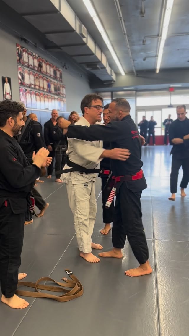 Professor Michael Carsey receives his black belt