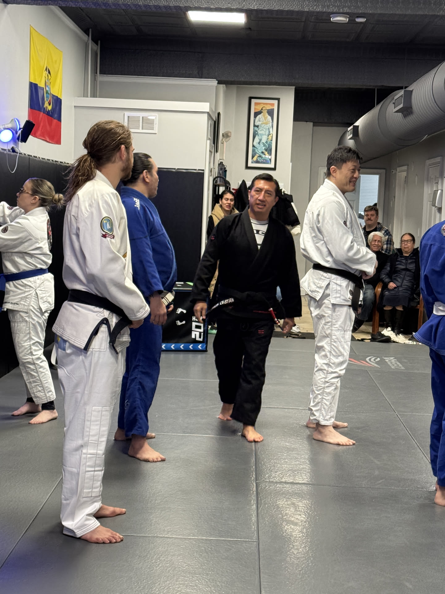 Professor Anthony Chien — On the mat with Coach Cristian