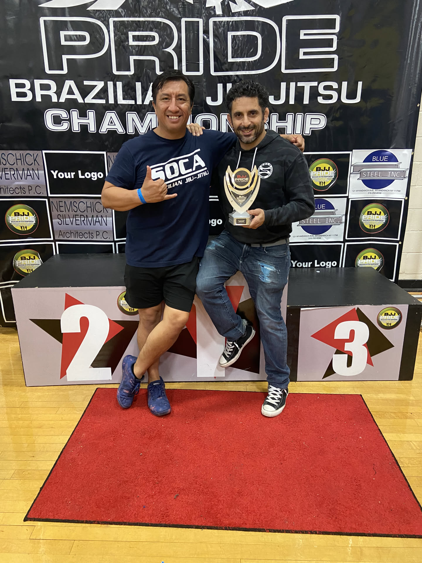 Professor Cristian Buitron — On the podium at the PRIDE championship