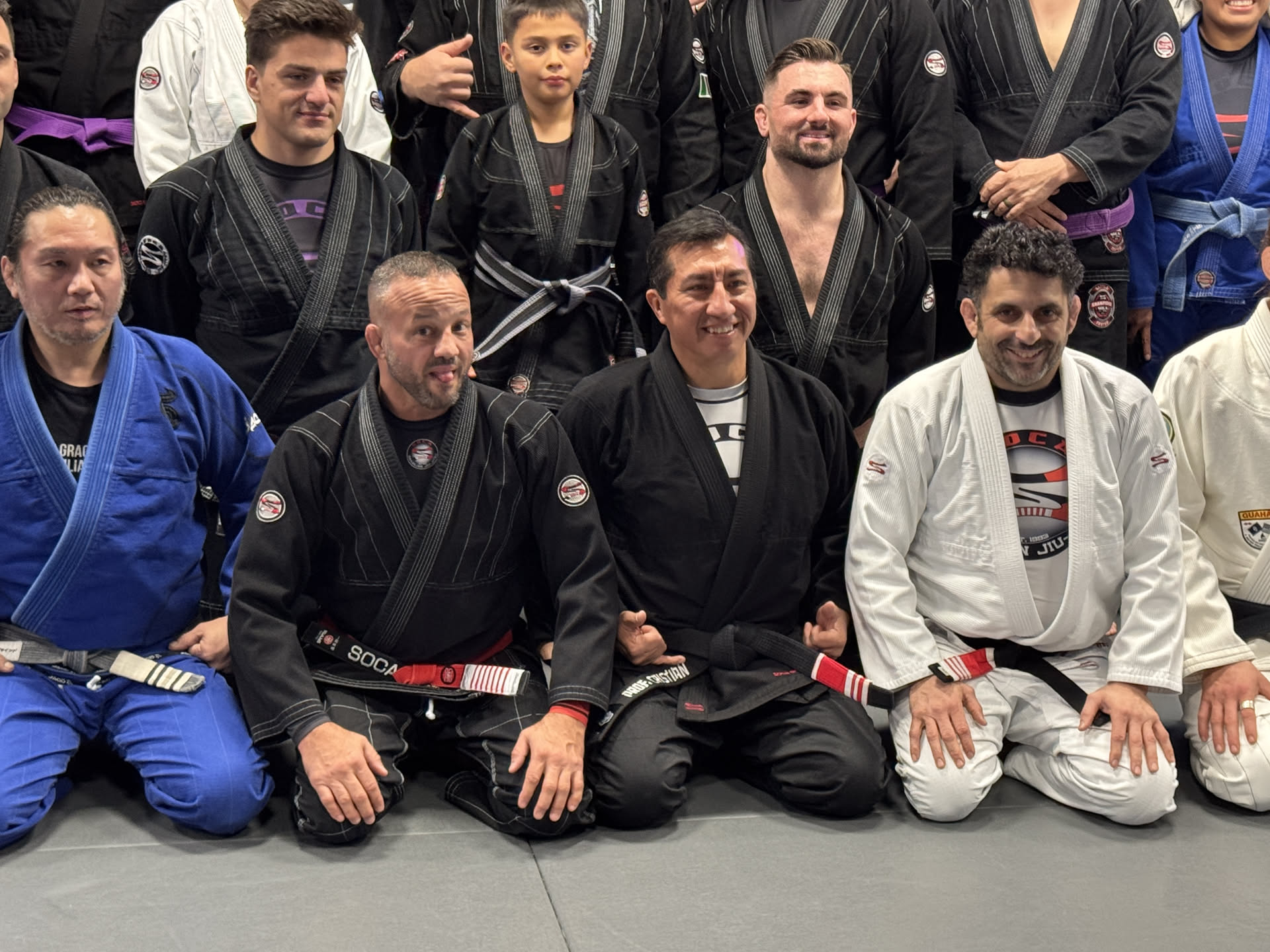 Professor Cristian Buitron — Front and center on belt night