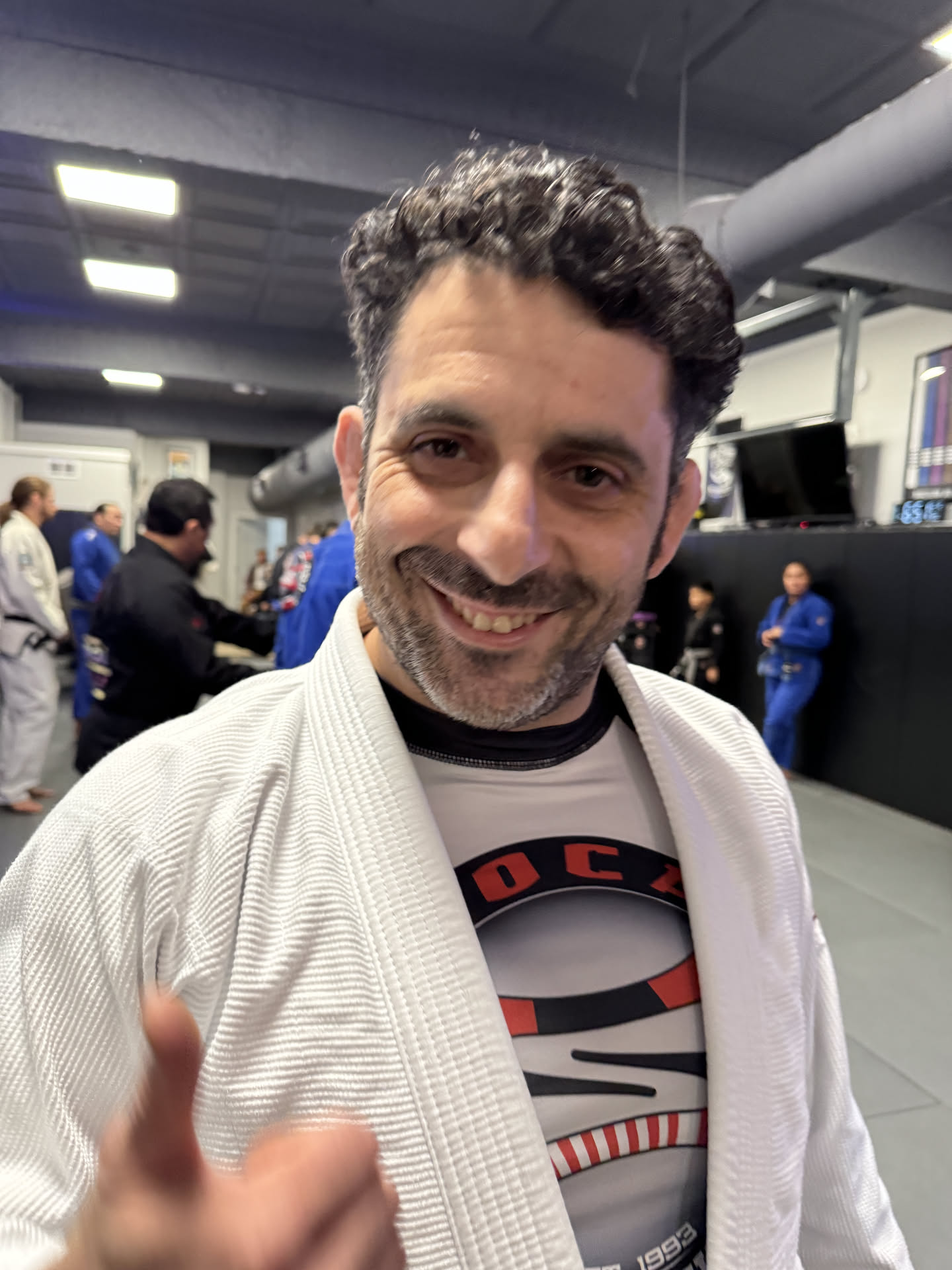 Professor Ron Abbate — On the mat in the gi