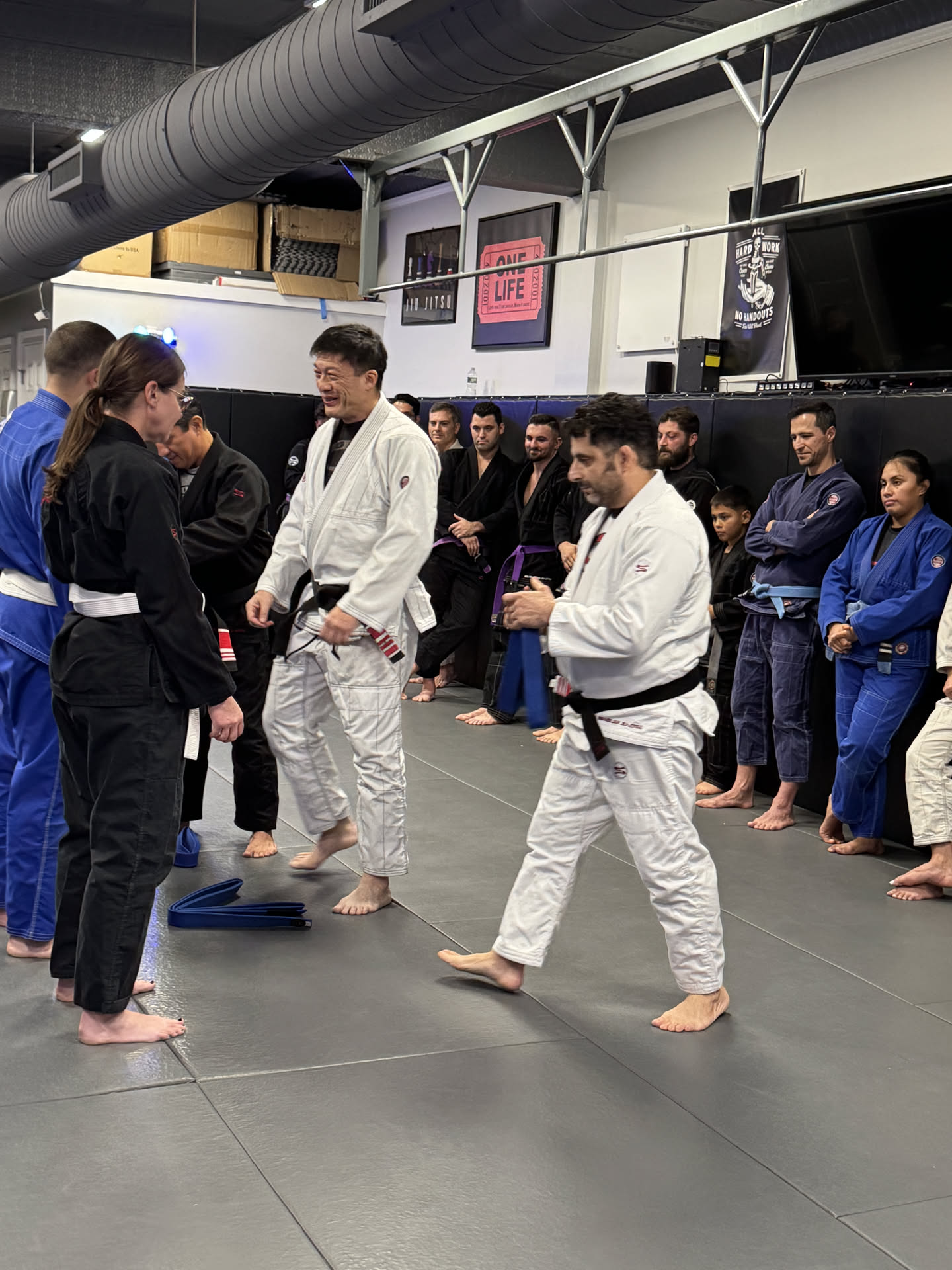 Professor Ron Abbate — Demonstrating a technique for the room