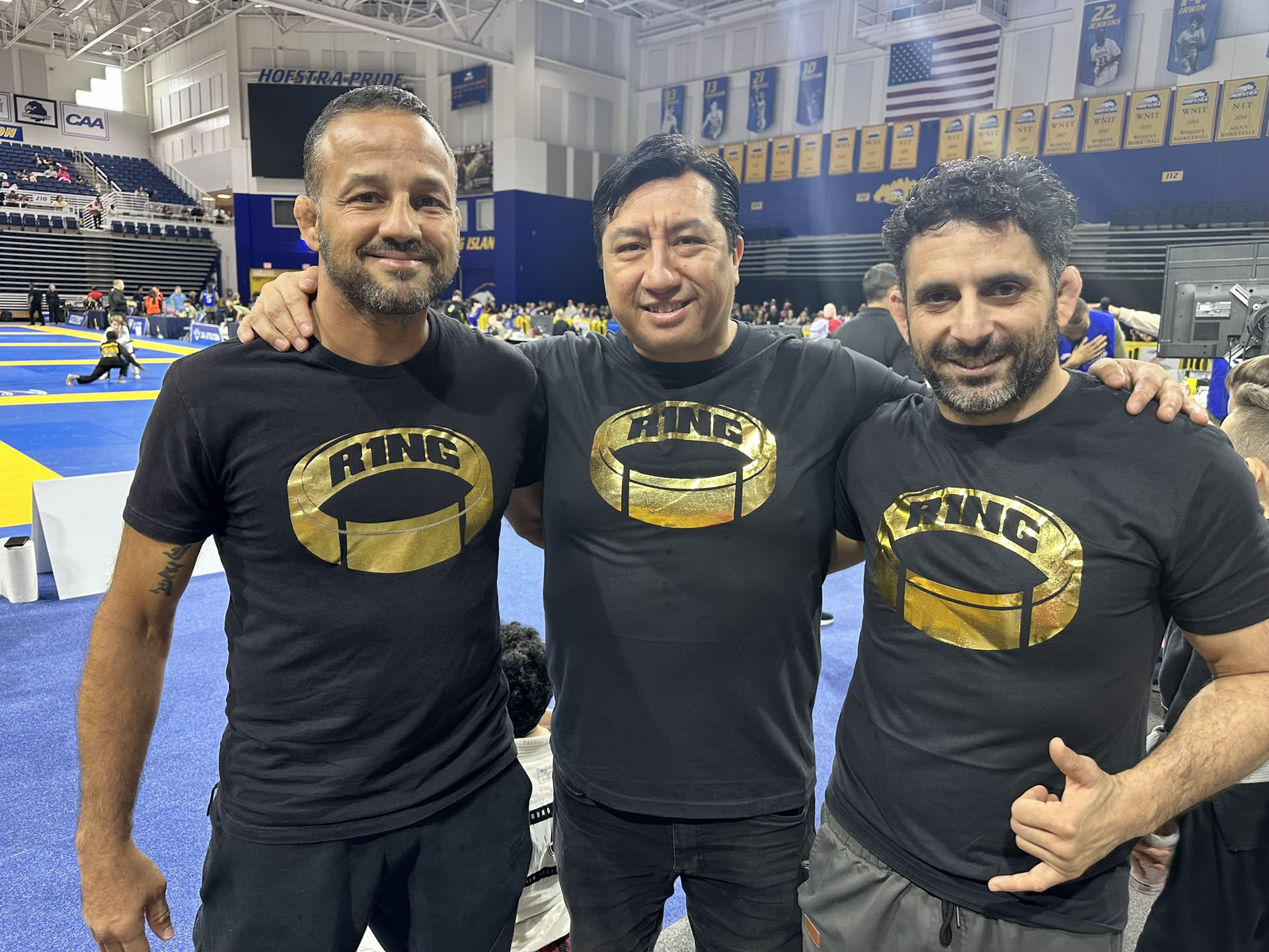 Professor Ron Abbate — With the coaches on competition day