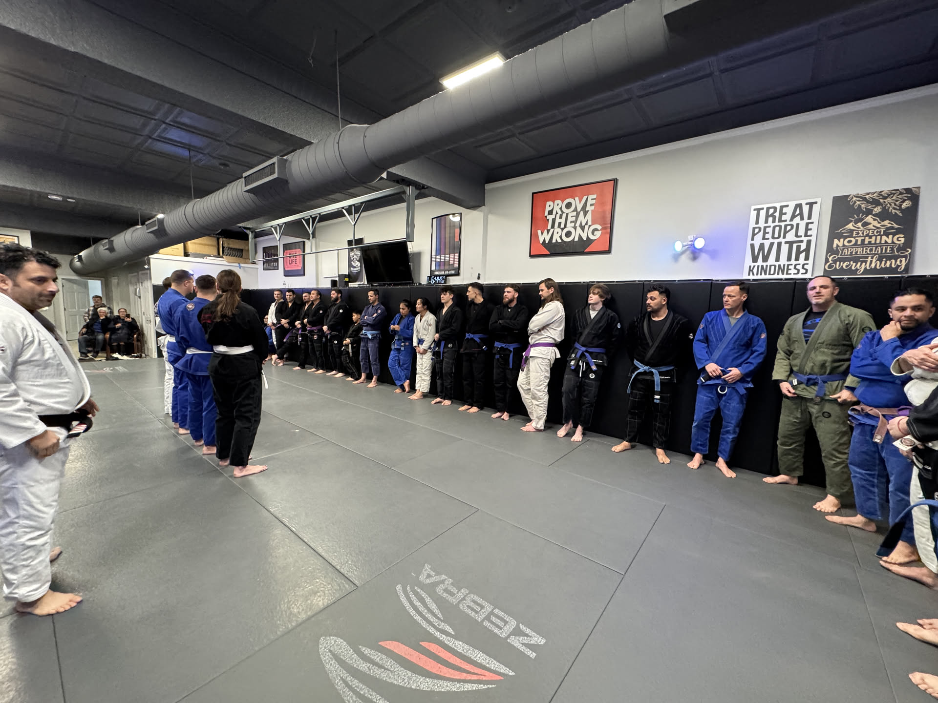 Professor Ron Abbate — Bowing in to start class