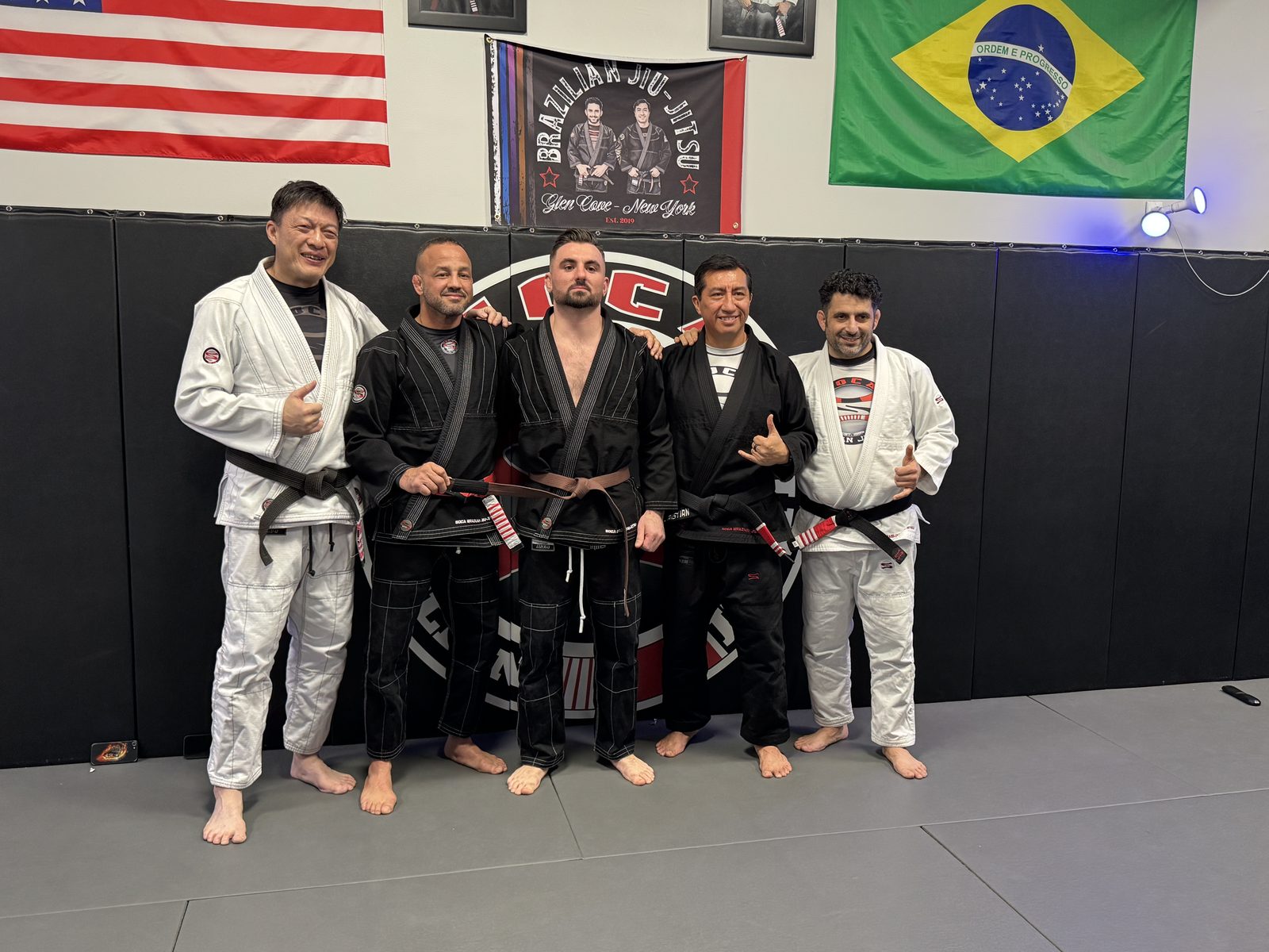Coaches and upper belts with Master Soca
