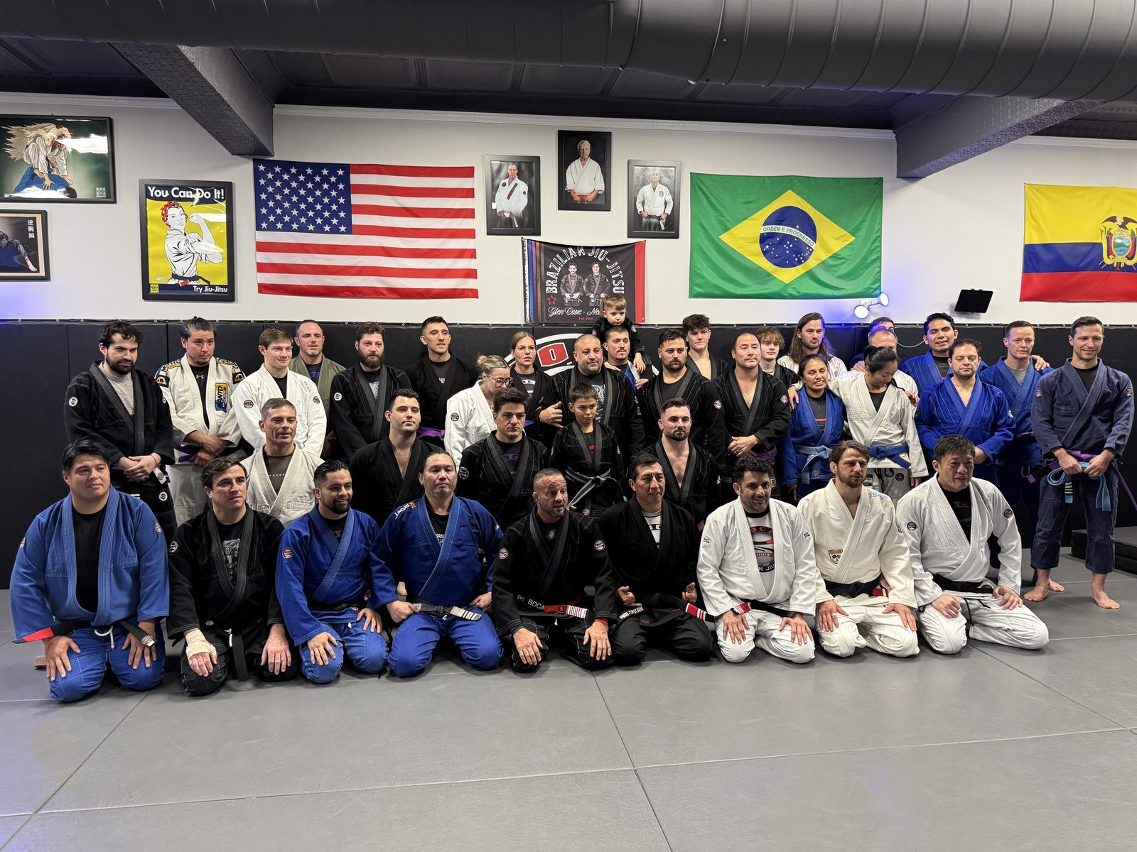 The whole Glen Cove team on promotion day with Master Soca